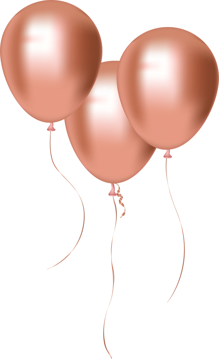 Metallic Celebratory Rose Gold Group Balloons